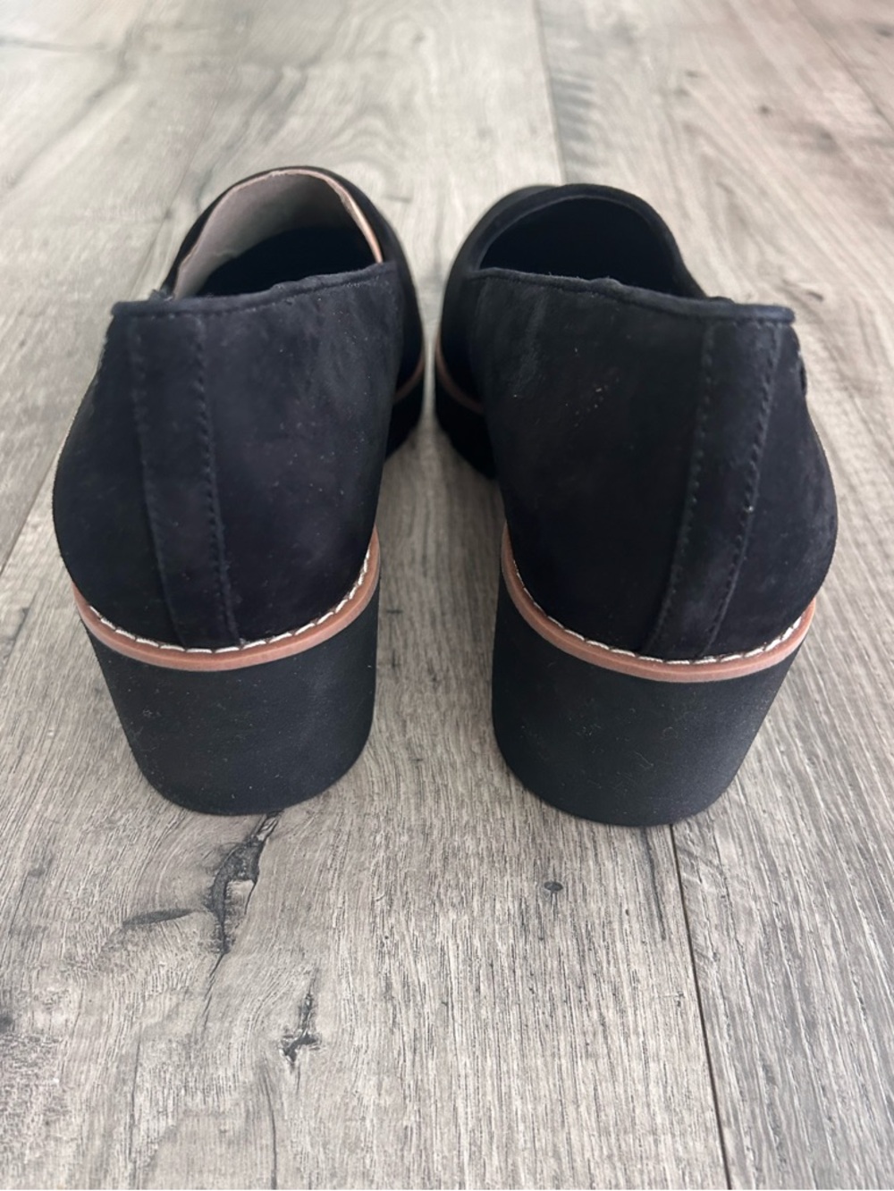 Vionic Willa Black Suede Wedge Shoes Size 10 NWOT - Picture 6 of 11